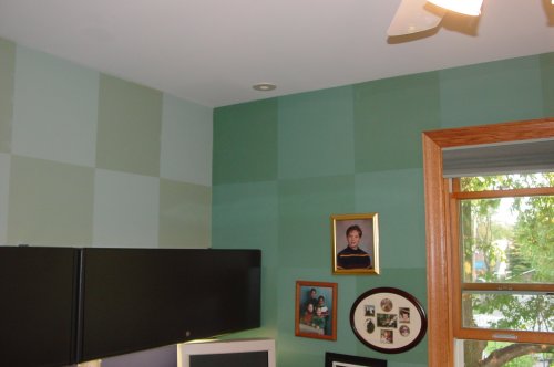 Checker Board wall decor painting