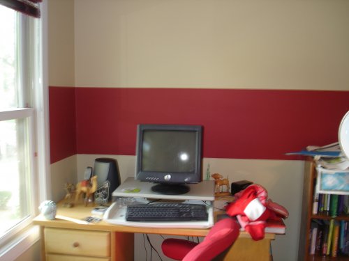 Horizontal Striping interior wall design