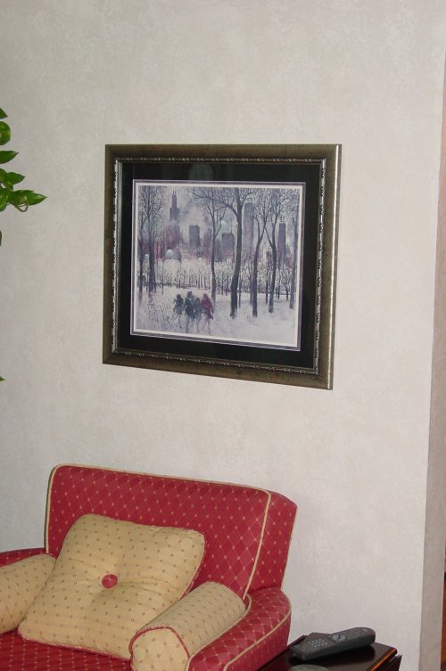 Ragging painting wall design